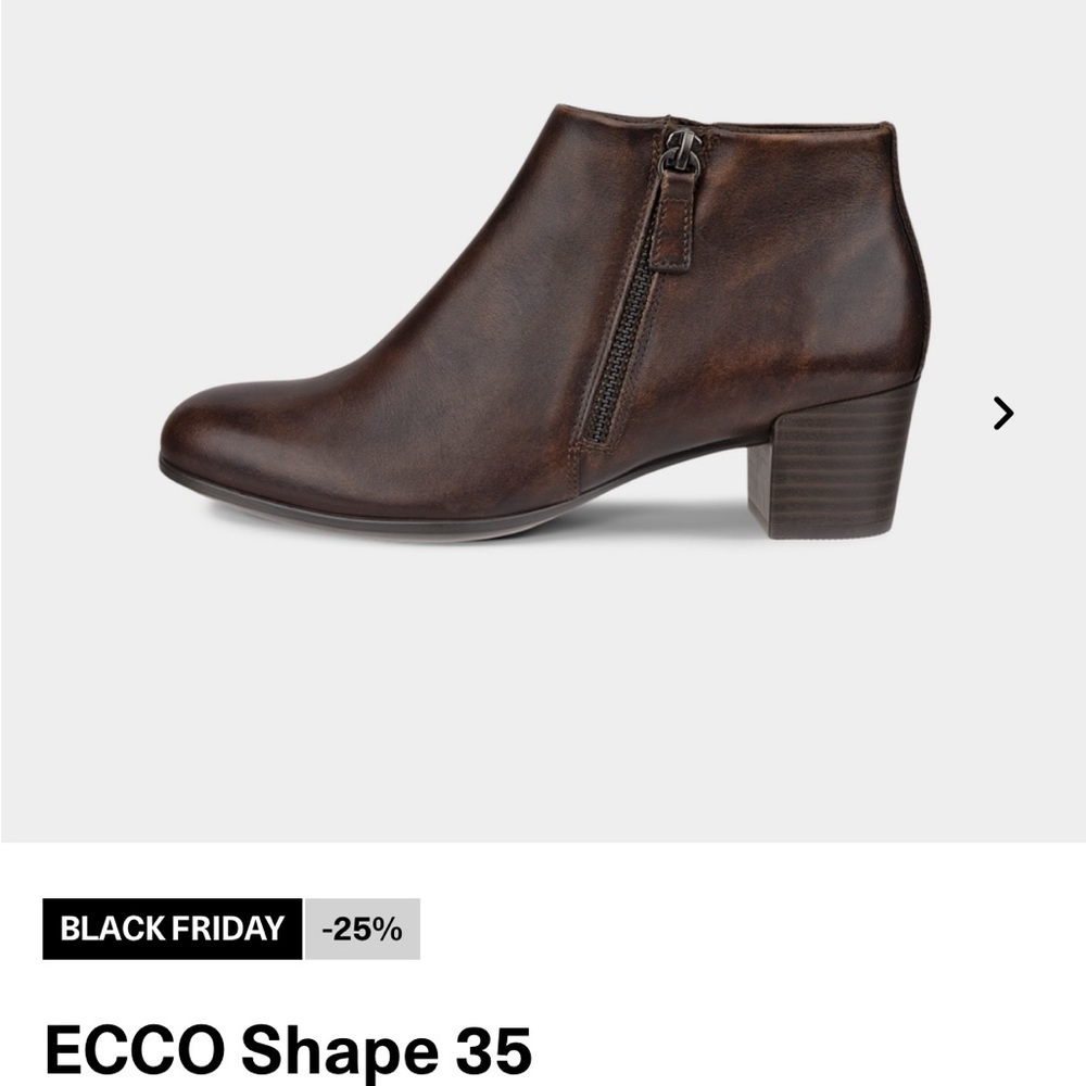 ECCO Shape 35 Women's Brown Ankle Boots